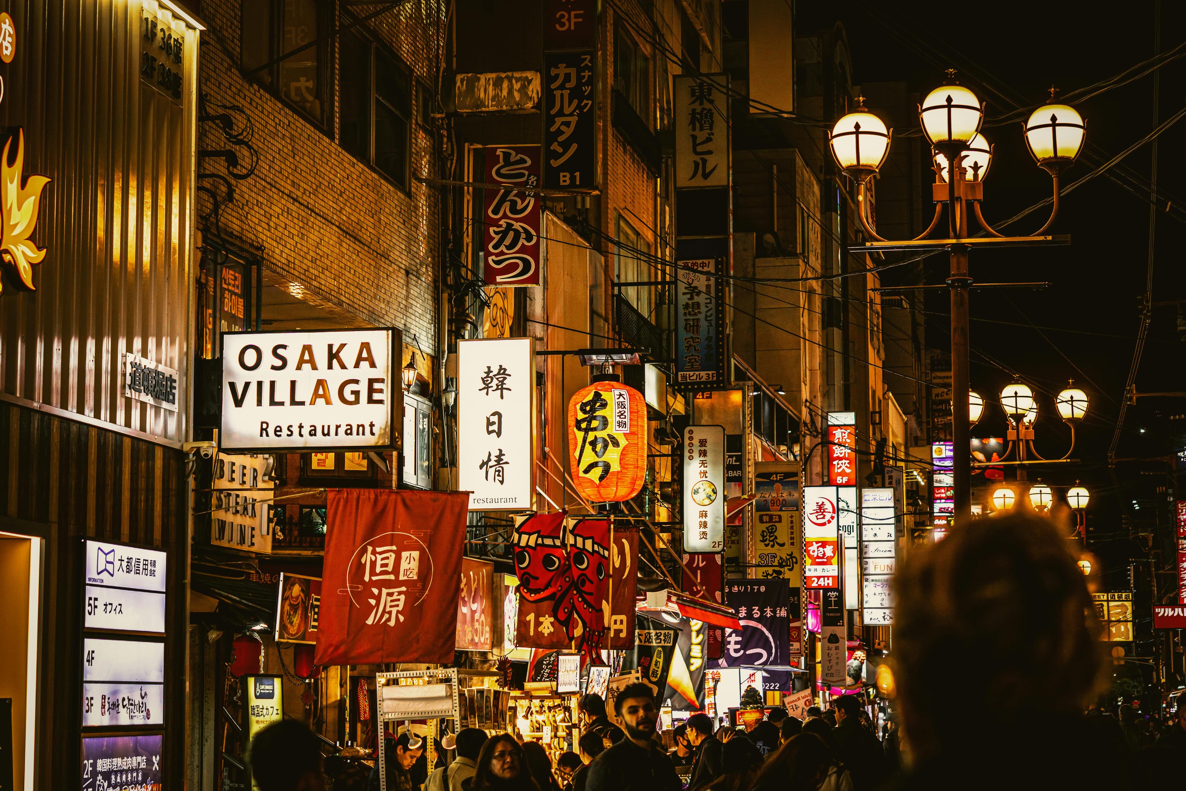 Street food experience in Osaka Japan